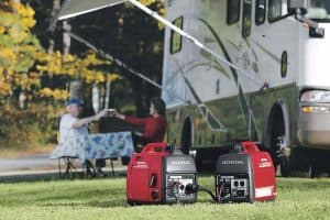how to charge RV battery with generator