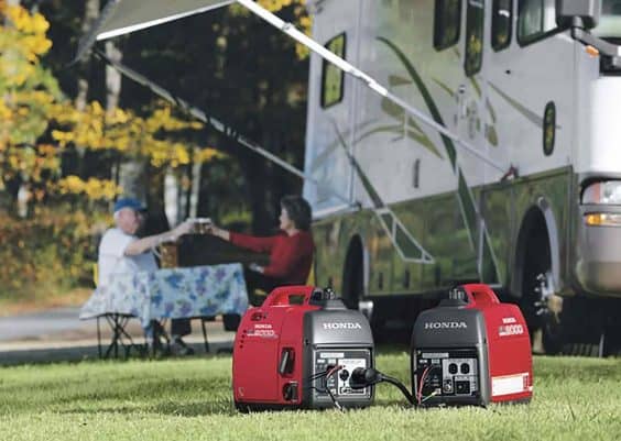 how to charge RV battery with generator