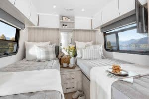 travel trailers with twin beds
