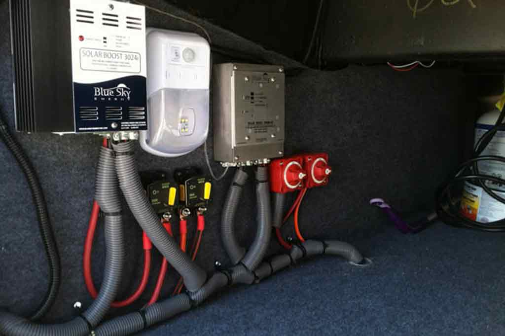 rv solar charge controller installation
