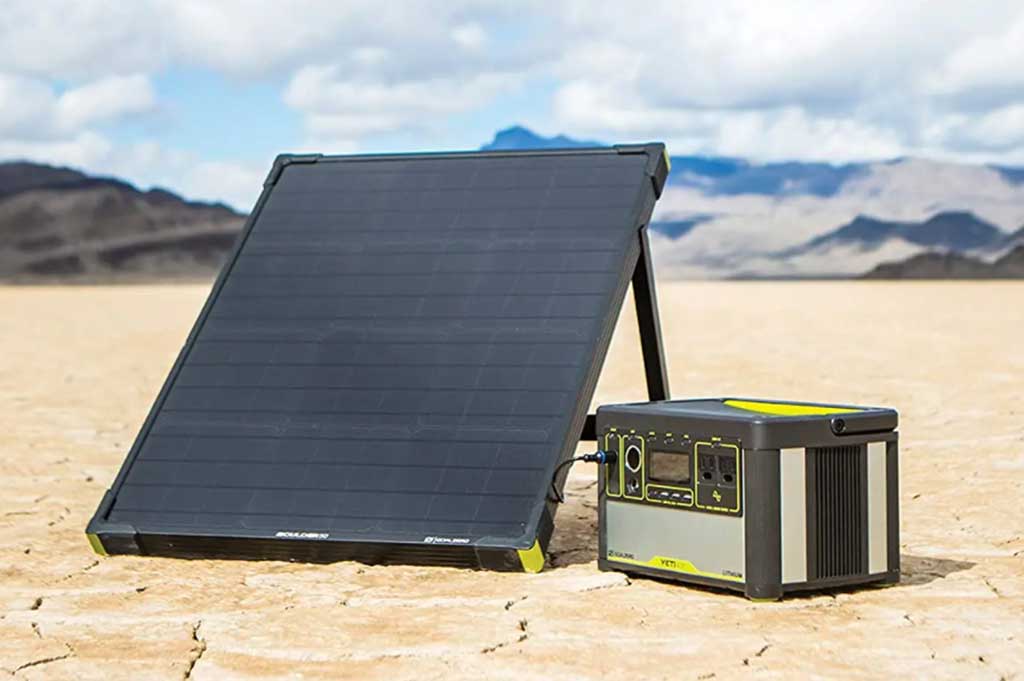 solar powered generator for RV